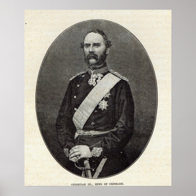 Christian IX, Kung i Danmark Poster (Framsidan)