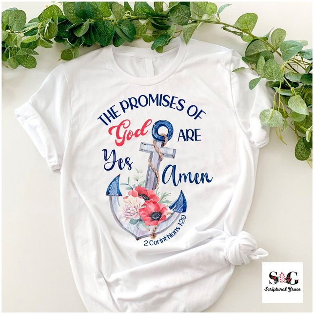 Christian Ja och Amen Bible Verse Unisex T Shirt (Skapare uppladdad)