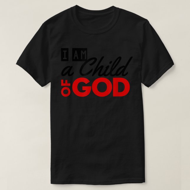 Christian jag är Guds barn T Shirt (Design framsida)