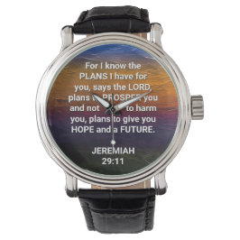 Christian JAG VET PLANS Jeremiah 29:11 Armbandsur