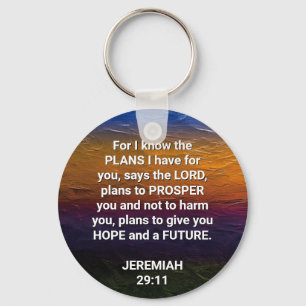 Christian JAG VET PLANS Jeremiah 29:11 Nyckelring