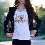 Christian Jesus är mitt ljus - Psalm 27 T Shirt<br><div class="desc">Christian t-shirt för kvinnor i modern kalligrafi. Det här trendiget är den moderna trosdesignen perfektens gåva och mode påstående. Öka din tro med vår kristna t-shirt för kvinnor, försedd med elegantens kalligrafi. Detta trendig och denna moderna utformning fungerar inte bara som en snyggt mode påstående utan ger också perfekt. Bygg...</div>