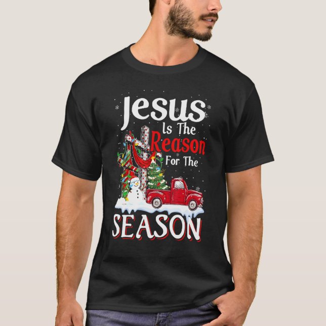 Christian Jesus är orsaken till Resa-bilen Chri T Shirt (Framsida)
