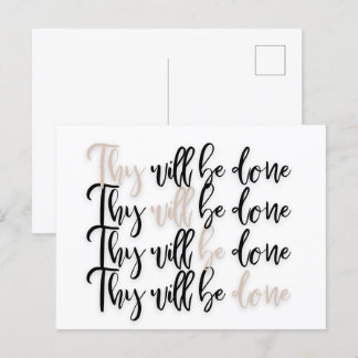 Christian Jesus Bible Verse Postcard Vykort