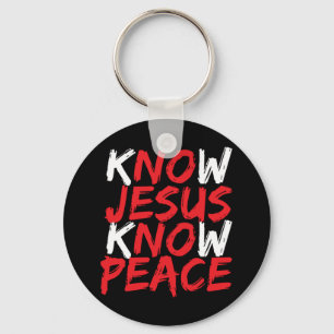 Christian Jesus Bible Verse Scripture Know Jesus K Nyckelring