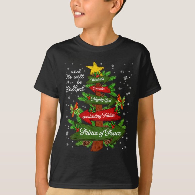 Christian Jesus Christmas Tree Pajamas Xmas Men Wo T Shirt (Framsida)