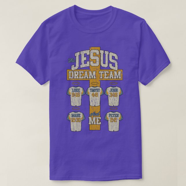 Christian Jesus Dream Team 2000 T Shirt (Design framsida)