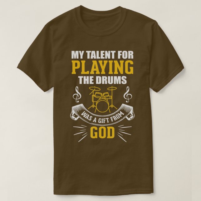 Christian Jesus Drummer Quote Sayed Gift s Manar T Shirt (Design framsida)
