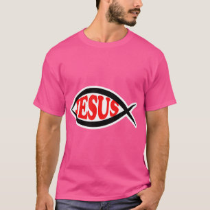 Christian Jesus Fish Symbol Ichthys Ichthus T Shirt
