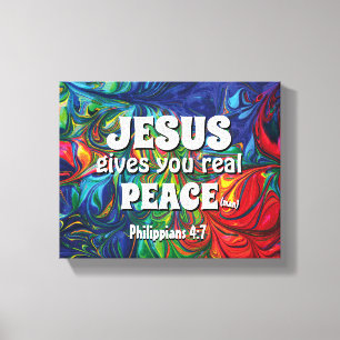 Christian JESUS GE DU REAL FREACE inspiration Canvastryck