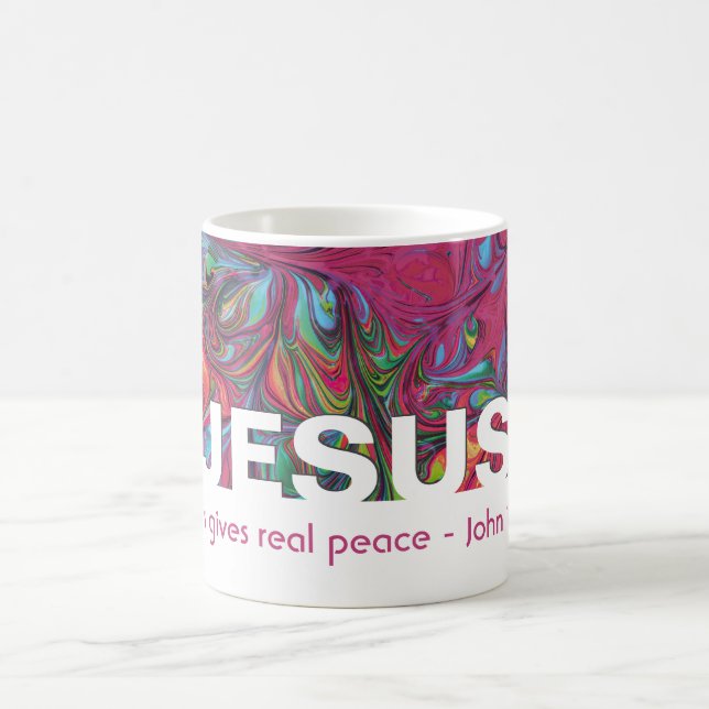 Christian JESUS Ge Real Peace Anpassningsbar ROSA  Kaffemugg (Center)