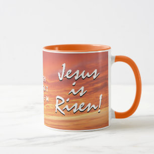 Christian JESUS IS RISEN Påsk Mugg