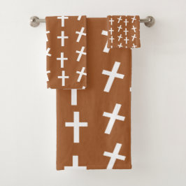 Christian Jesus kor brunbruna Påsk mönster