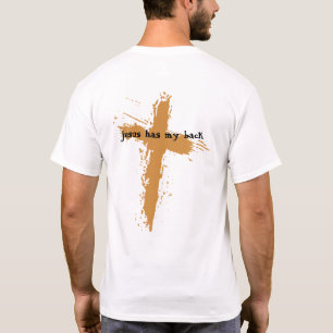 Christian Jesus Kristus Kor Jesus har ryggen T Shirt