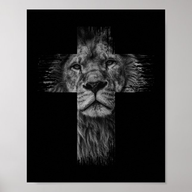 Christian Jesus Lejon om Tribe Judah Kor Gift för Poster (Framsidan)