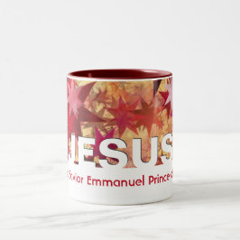 Christian JESUS Messiah Savior Emmanuel Anpassning Två-Tonad Mugg