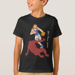 Christian Jesus mot Satan Inte i dag Bysketbyll T Shirt