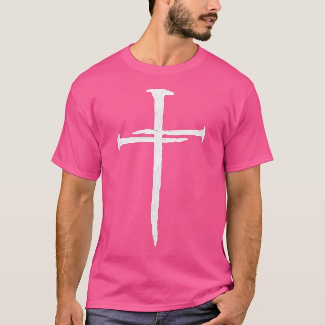 Christian Jesus Nagel Kor T Shirt (Framsida)