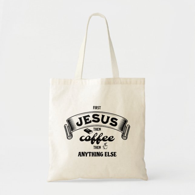 Christian JESUS OCH COFFEE Tygkasse (Framsidan)