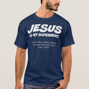 Christian Jesus Superhjälte Gift Christianity Gud T Shirt
