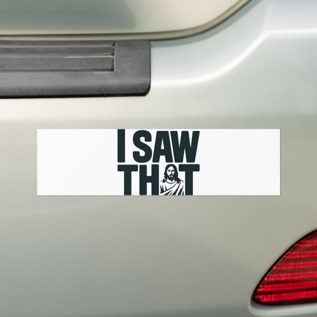 Christian Jesus tittar på dig, Jesus jag såg att Bildekal (På Bil)