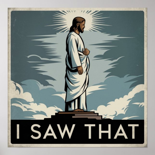 Christian Jesus tittar på dig, Jesus jag såg att Poster (Framsidan)