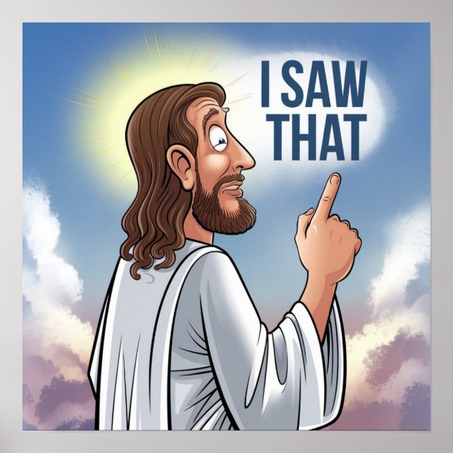 Christian Jesus tittar på dig, Jesus jag såg att Poster (Framsidan)