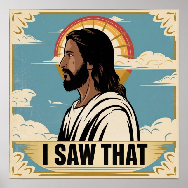 Christian Jesus tittar på dig, Jesus jag såg att Poster (Framsidan)