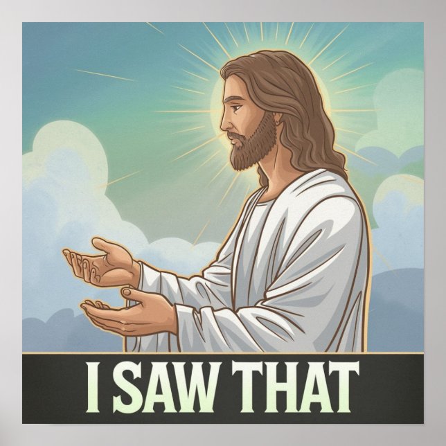 Christian Jesus tittar på dig, Jesus jag såg att Poster (Framsidan)