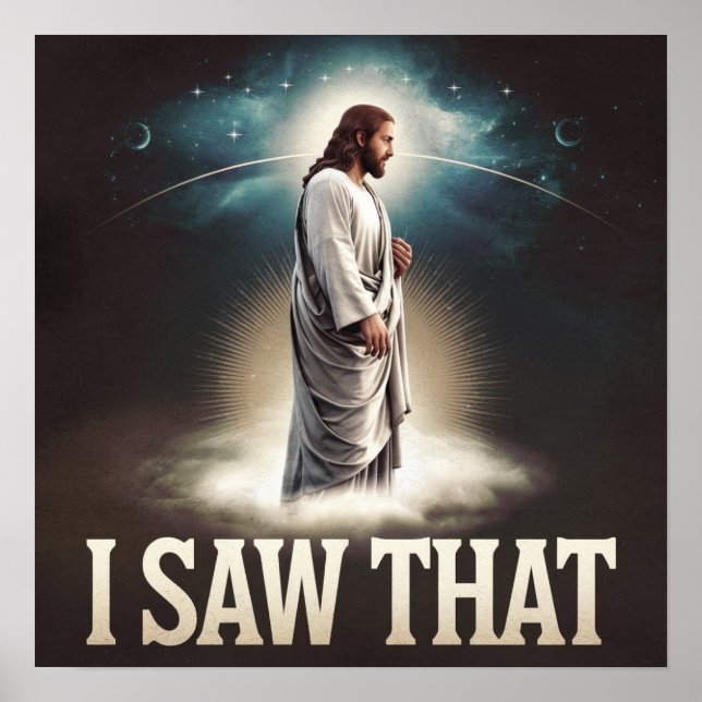 Christian Jesus tittar på dig, Jesus jag såg att Poster (Framsidan)