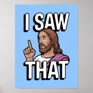 Christian Jesus tittar på dig, Jesus jag såg att Poster