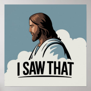 Christian Jesus tittar på dig, Jesus jag såg att Poster