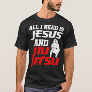 Christian Jiu Jitsu Jesus Brasiliansk Flagga Shirt T