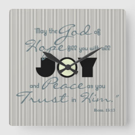 Christian Joy Fyrkantig Klocka