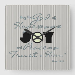 Christian Joy Fyrkantig Klocka