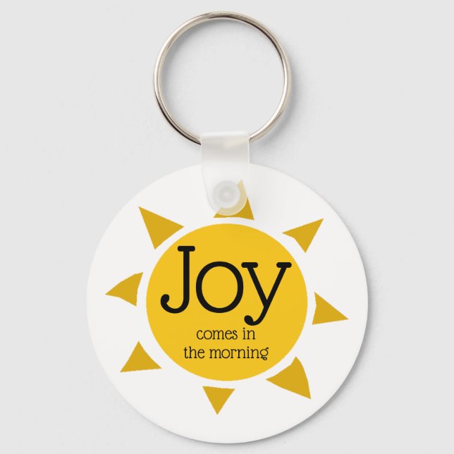 Christian JOY KOMMER I MORNING Psalm 30:5 Nyckelring (Framsida)