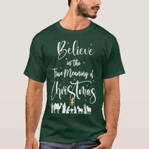 Christian Jul Baby Jesus Nativitet T Shirt