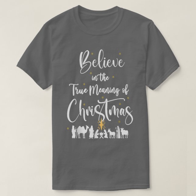 Christian Jul Baby Jesus Nativitet T Shirt (Design framsida)
