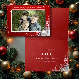 Christian jul Big Photo Greeting Card Helgkort