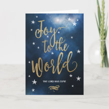 Christian Jul Hälsning Joy till världen