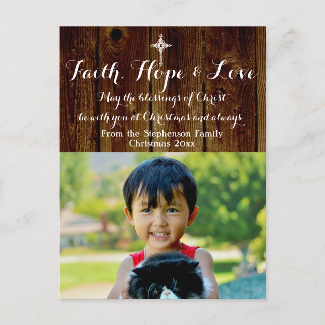 Christian Jul-Helgdag Fotovykort Helg Vykort (Framsida)