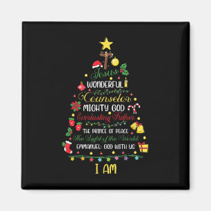 Christian jul Jesus Bible Namn Julafton Träd Sh Magnet