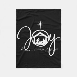 Christian Jul Joy Jesus Natiativitetscen Faith Fleecefilt