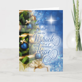 Christian jul Miracle Brings Hope Helgkort