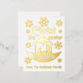 Christian Jul Nativite Kristus Savior är Born