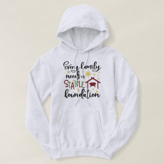 Christian Jul Religiösa Funny Family Hoodie