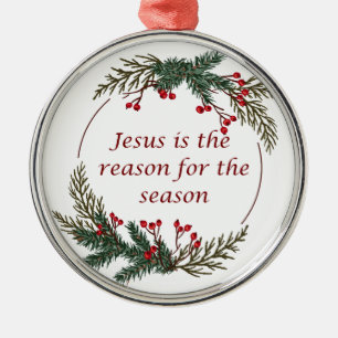 Christian Jul Scripture Julgransprydnad Metall