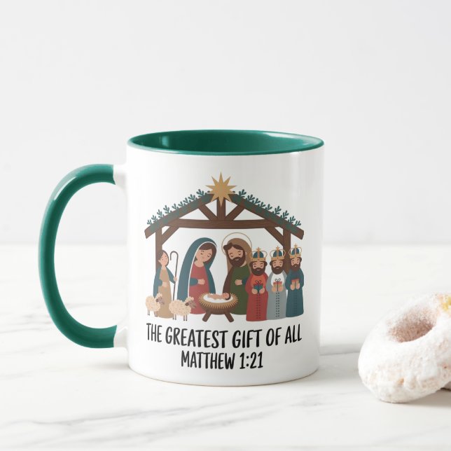Christian julkaffe Mugg (Med munk)