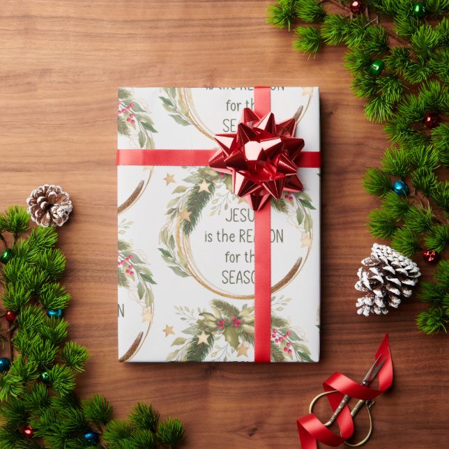 Christian juloffert Jesus Reason Season Presentpapper (Julgåva)