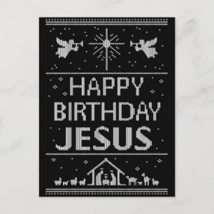 Christian julsötare Grattis på födelsedagen Jesus Helg Vykort